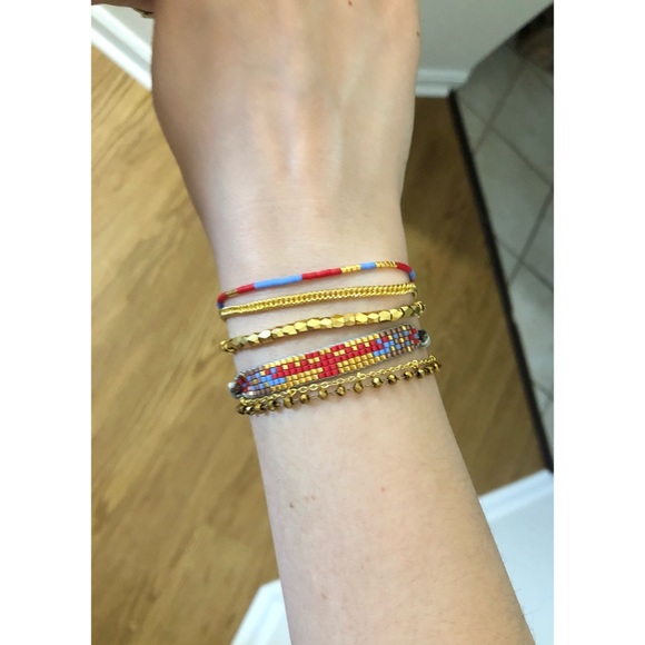 VICTORIA EMERSON - red/blue/gold cuff bracelet - Picture 2 of 3